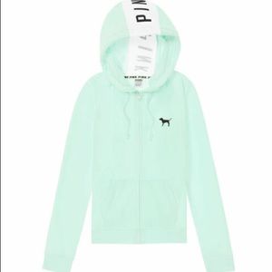 VS PINK Mint Green/Blue Zip-Up